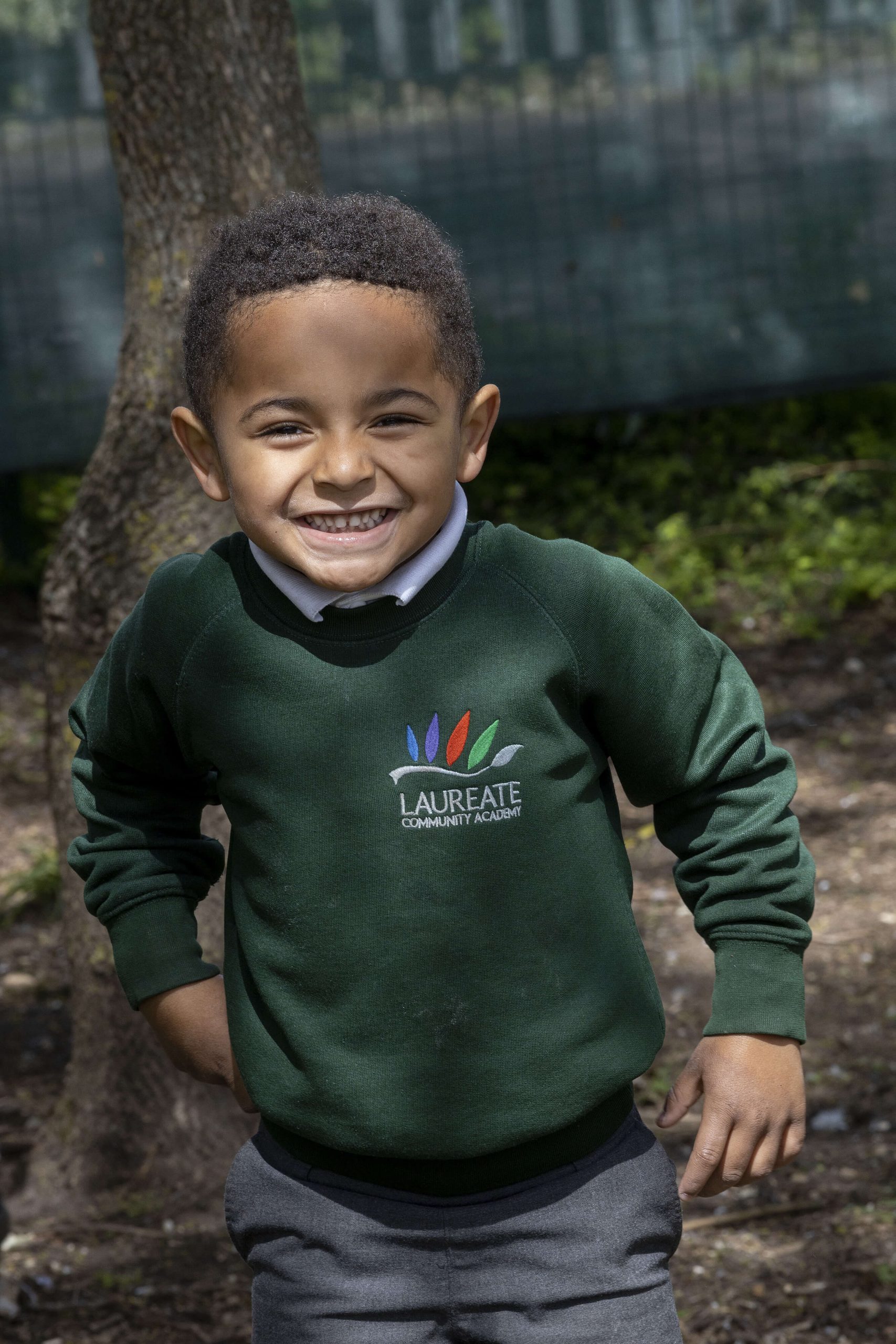 photo of a pupil smiling