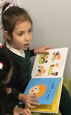 Photo of an EYFS pupil in a PSHE lesson