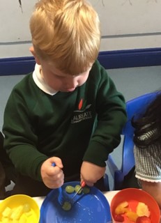 Photo of an EYFS pupil in a PSHE lesson